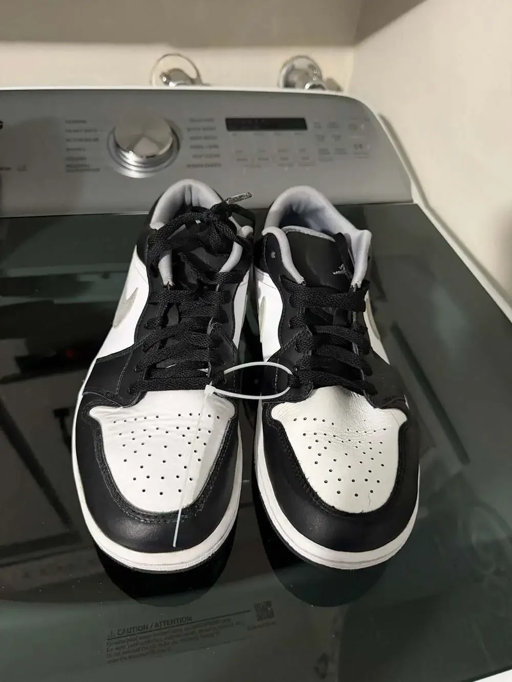 Nike Air Jordan 1 Low Black White Particle Grey 553558-040
